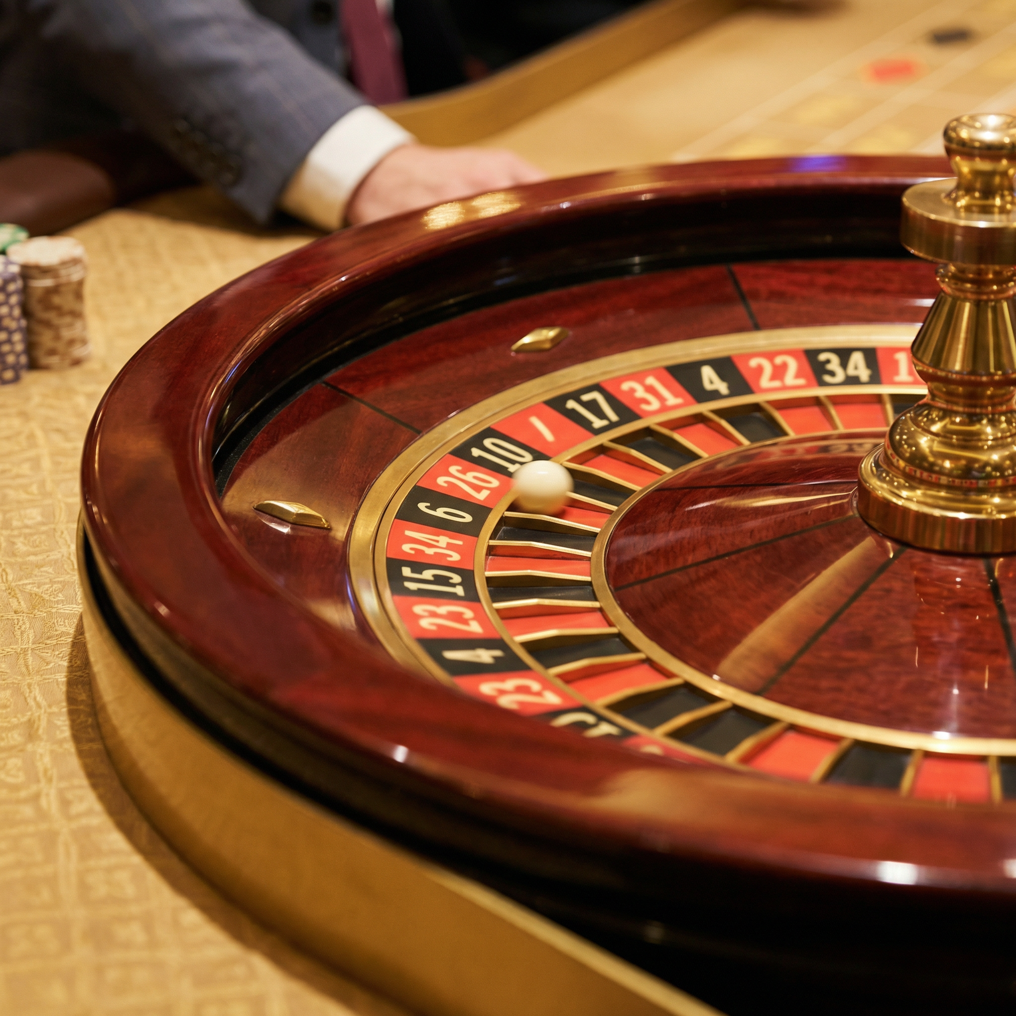 轮盘游戏转盘展示红黑数字区域