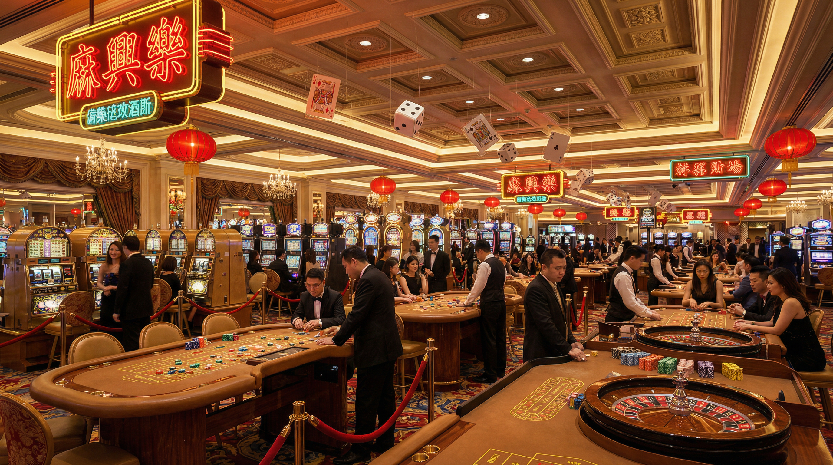 网赌平台豪华赌场大厅展示百家乐轮盘德州扑克游戏